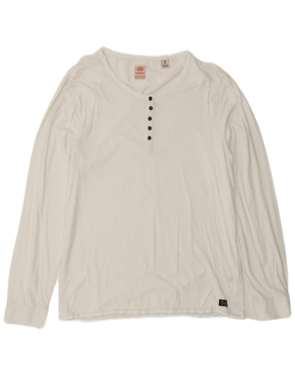 Scotch & Soda Γυναικείο μακρυμάνικο τοπ UK 18 XL Λευκό