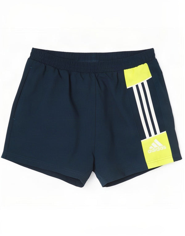 Ανδρικό σορτς κολύμβησης Adidas, μεσαίο μπλε ναυτικό, πολυεστέρας