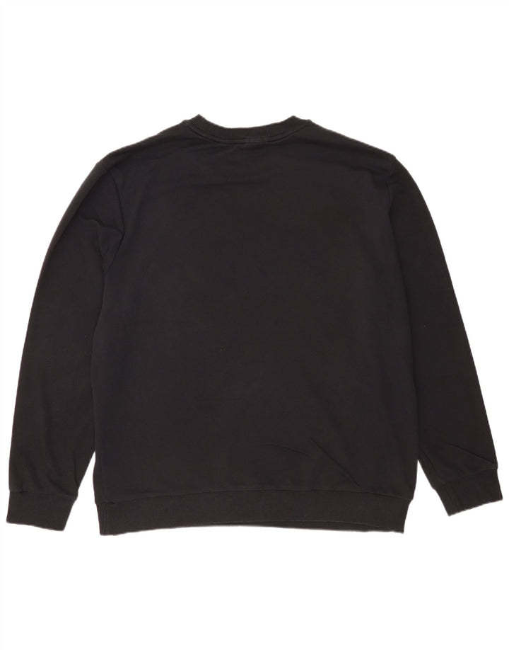 Γραφικό ανδρικό φούτερ Calvin Klein Jumper 2XL Μαύρο βαμβακερό