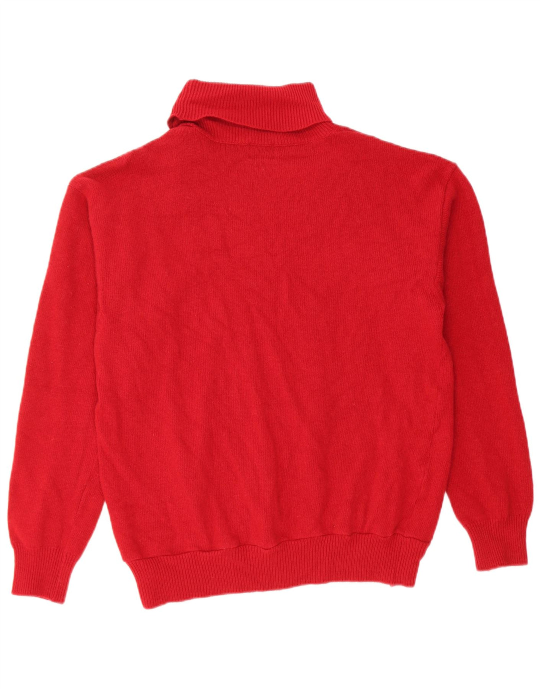 Trussardi γυναικείο πουλόβερ με ρολό λαιμόκοψη UK 12 Medium Red