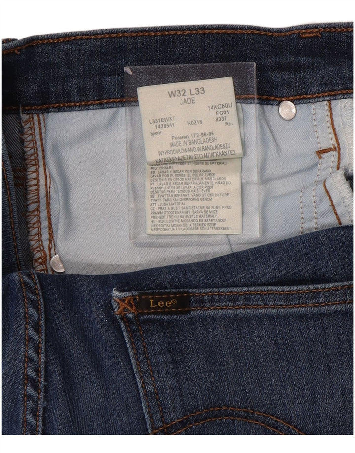 LEE Γυναικείο Τζιν Jade Straight W32 L32 Μπλε βαμβακερό