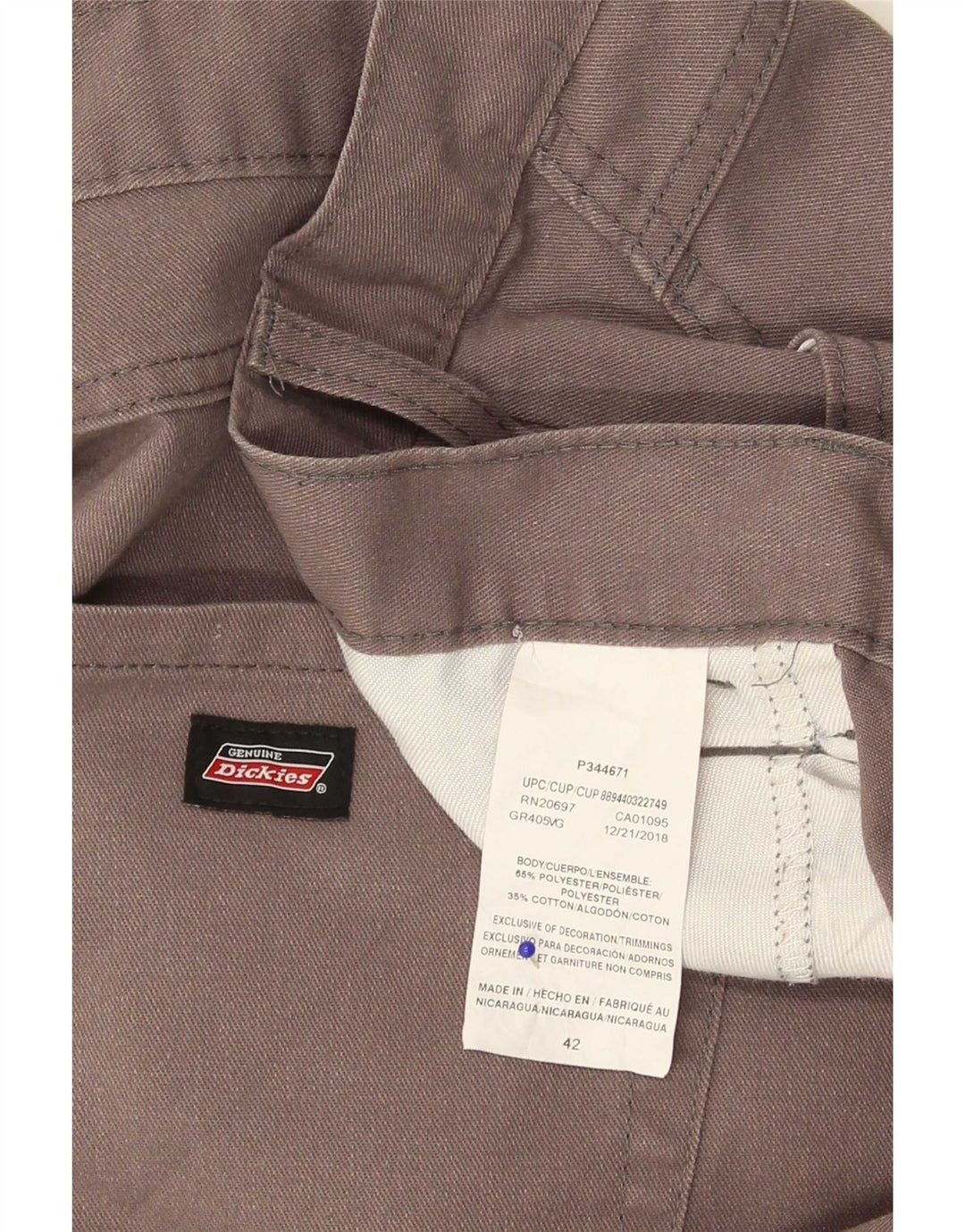 Dickies Ανδρικό σορτς casual W42 2XL Γκρι πολυεστέρας