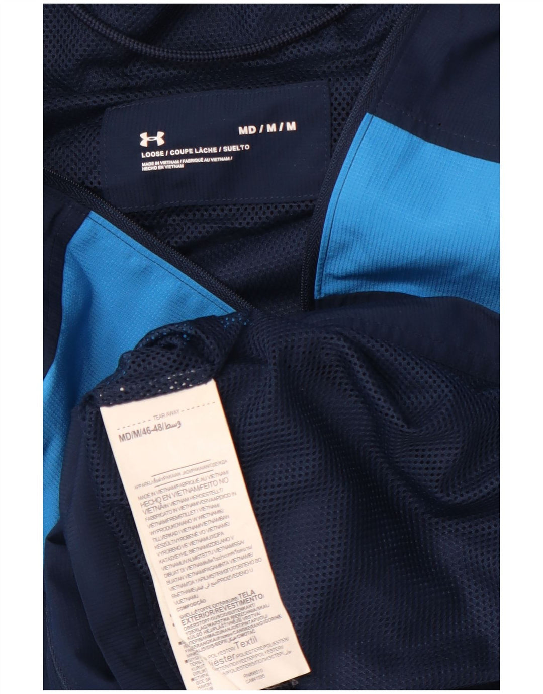 Ανδρική αθλητική φόρμα UNDER Armour Top Jacket Medium Blue Colourblock Sports