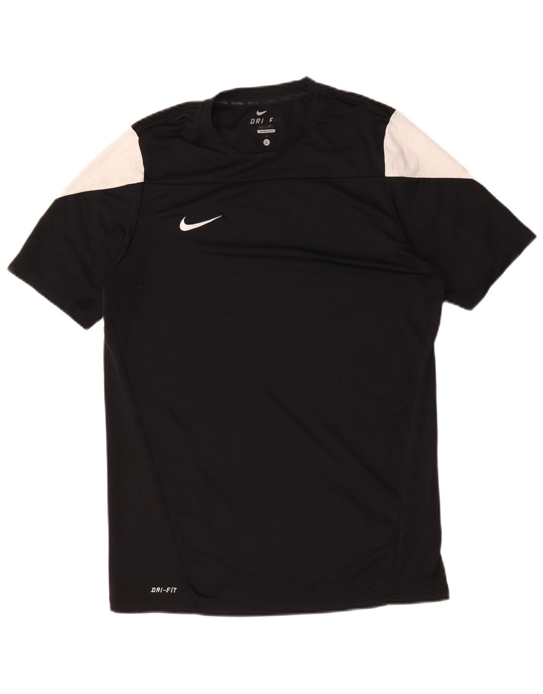 Ανδρικό T-shirt Nike Dri Fit Top Large Black Colorblock Πολυεστέρας