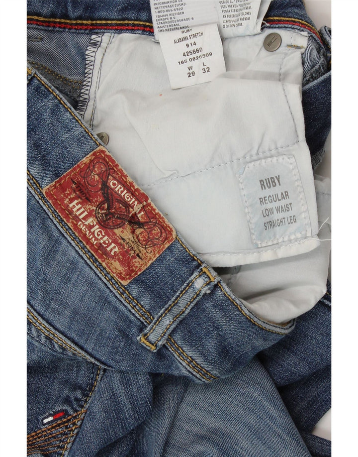 Tommy Hilfiger Γυναικείο ρουμπίνι ίσιο τζιν W29 L32 Μπλε βαμβακερό