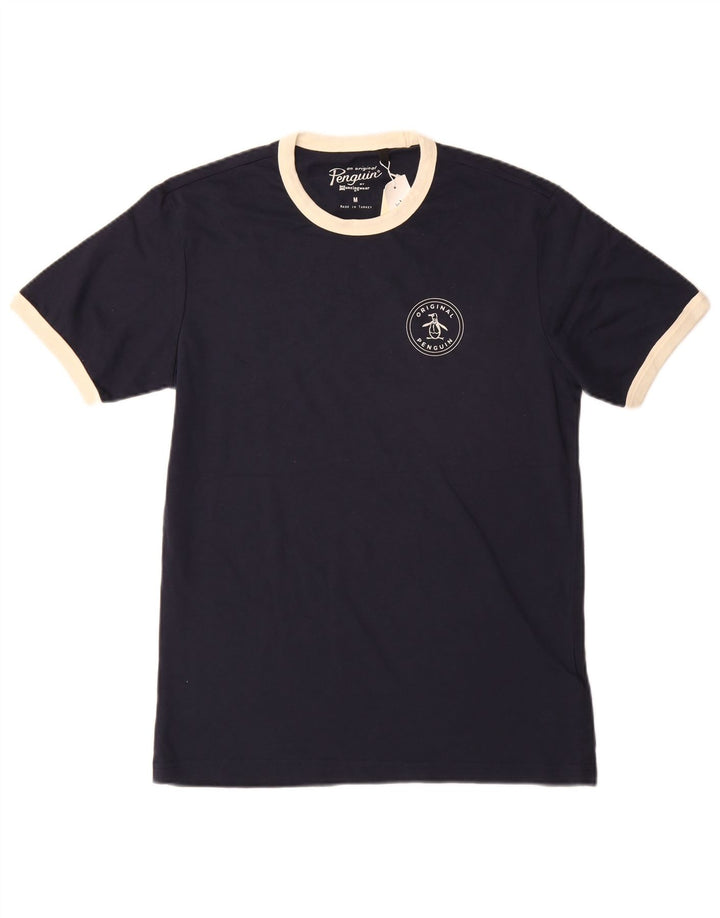 Ανδρικό T-Shirt Penguin Top από μεσαίο μπλε ναυτικό βαμβακερό