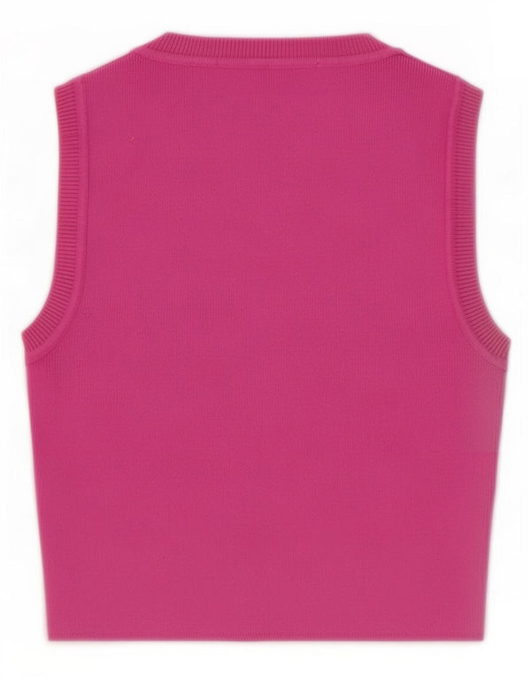 Zara Γυναικείο Γιλέκο Τοπ UK 10 Small Pink