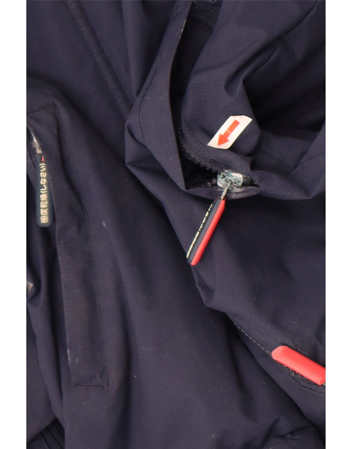 Superdry Γυναικείο Μπουφάν αντιανεμικό γραφικό UK 10 Small Navy Blue