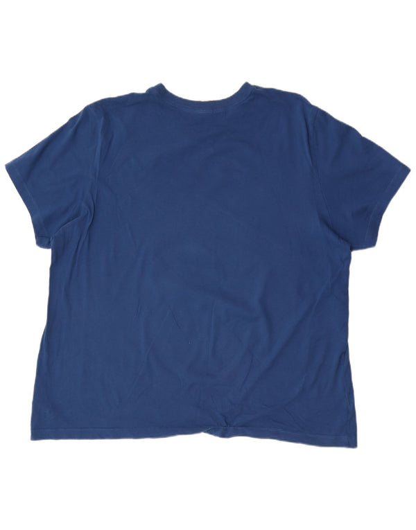 Ανδρικό γραφικό μπλουζάκι Nike 2XL Μπλε βαμβακερό