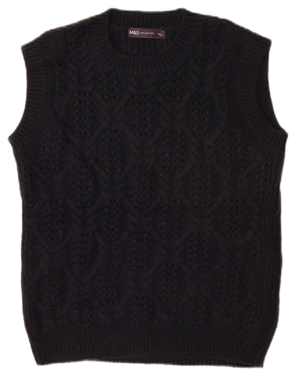 MARKS & SPENCER Γυναικείο γιλέκο Tank Top 10 Small Navy Blue Acrylic