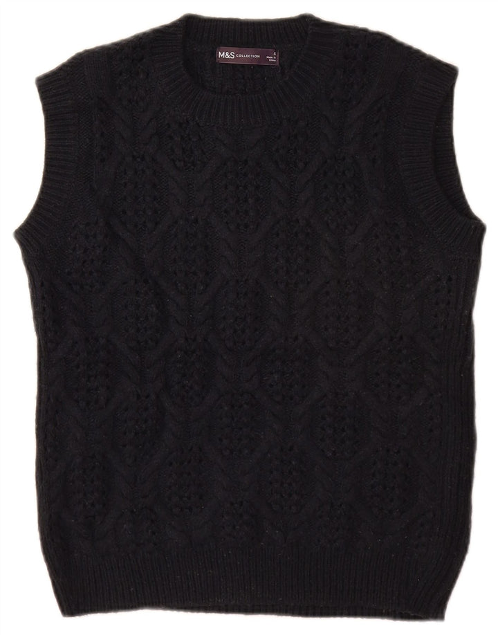 MARKS & SPENCER Γυναικείο γιλέκο Tank Top 10 Small Navy Blue Acrylic