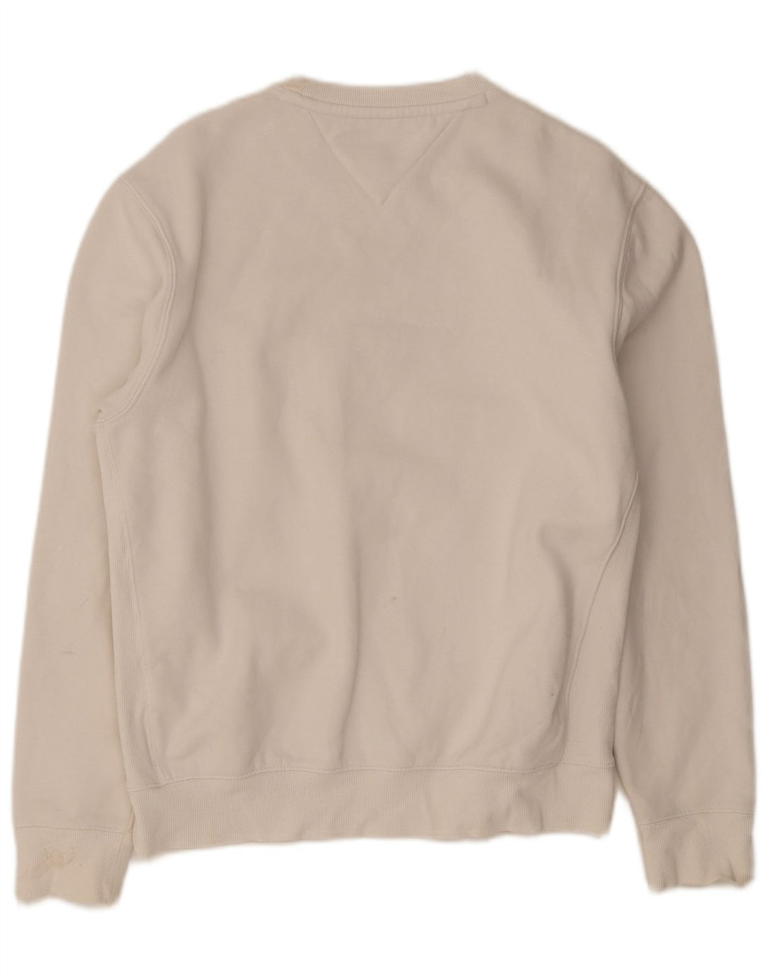 Γραφικό ανδρικό φούτερ Tommy Hilfiger Jumper Μικρό λευκό βαμβακερό