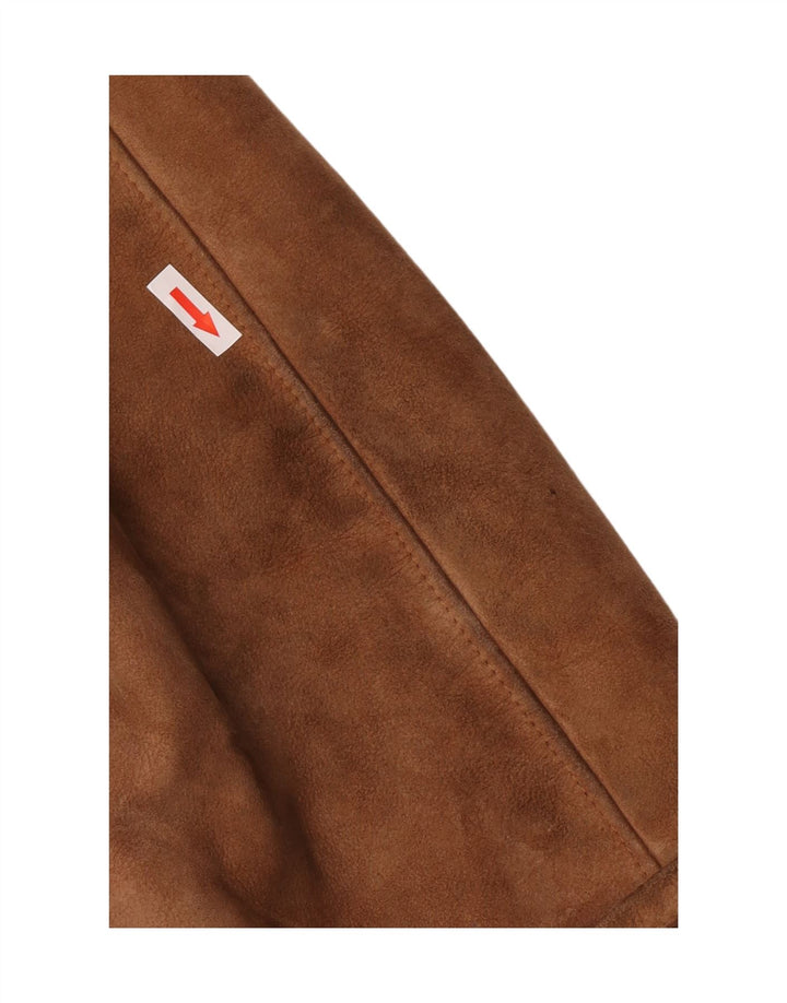 Vintage Γυναικείο Shearling Oversized Μπουφάν EU 40 Medium Brown Shearling