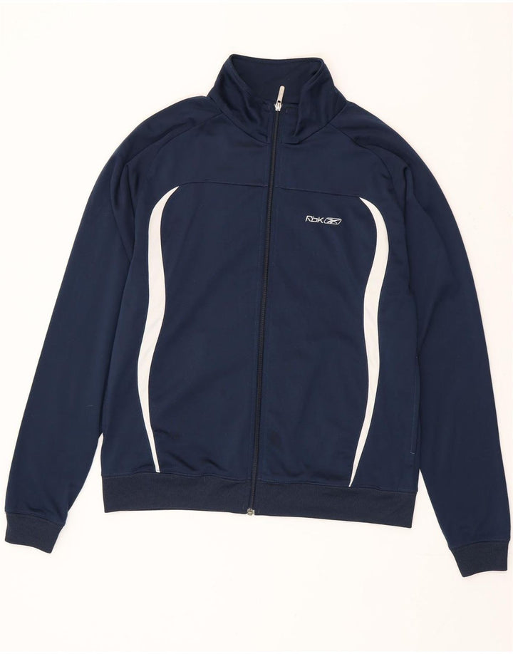 Ανδρική φόρμα Reebok Top Jacket Small Navy Blue Colorblock Polyester
