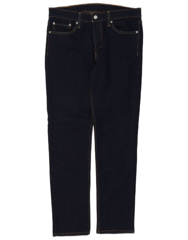 Levi's Mens 511 Slim Jeans W33 L32 Navy Blue Cotton