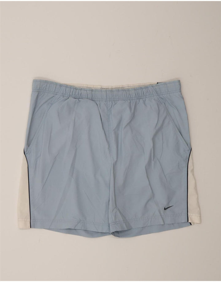 Ανδρικό αθλητικό σορτς Nike με μεγάλο μπλε χρώμα νάιλον