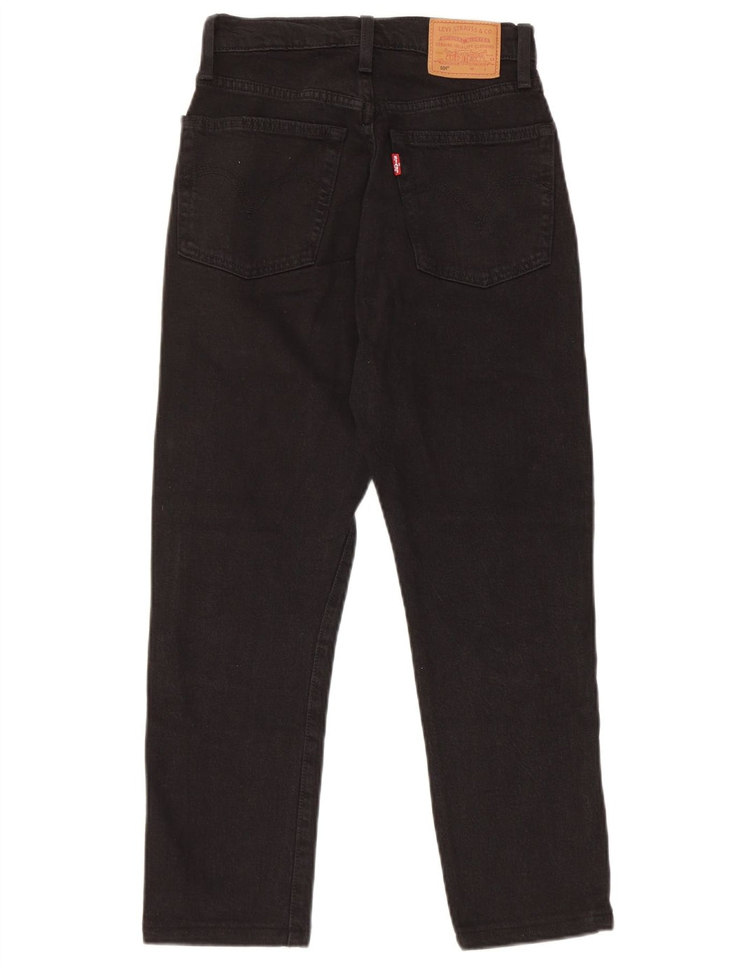 Levi's Womens 501 Straight Jeans W24 L24 Μαύρο
