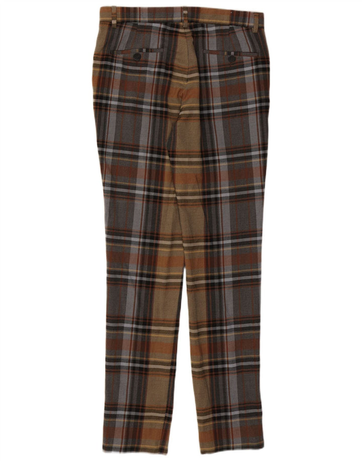 Zara Ανδρικό Slim παντελόνι Chino EU 40 Medium W31 L33 Πολύχρωμο καρό