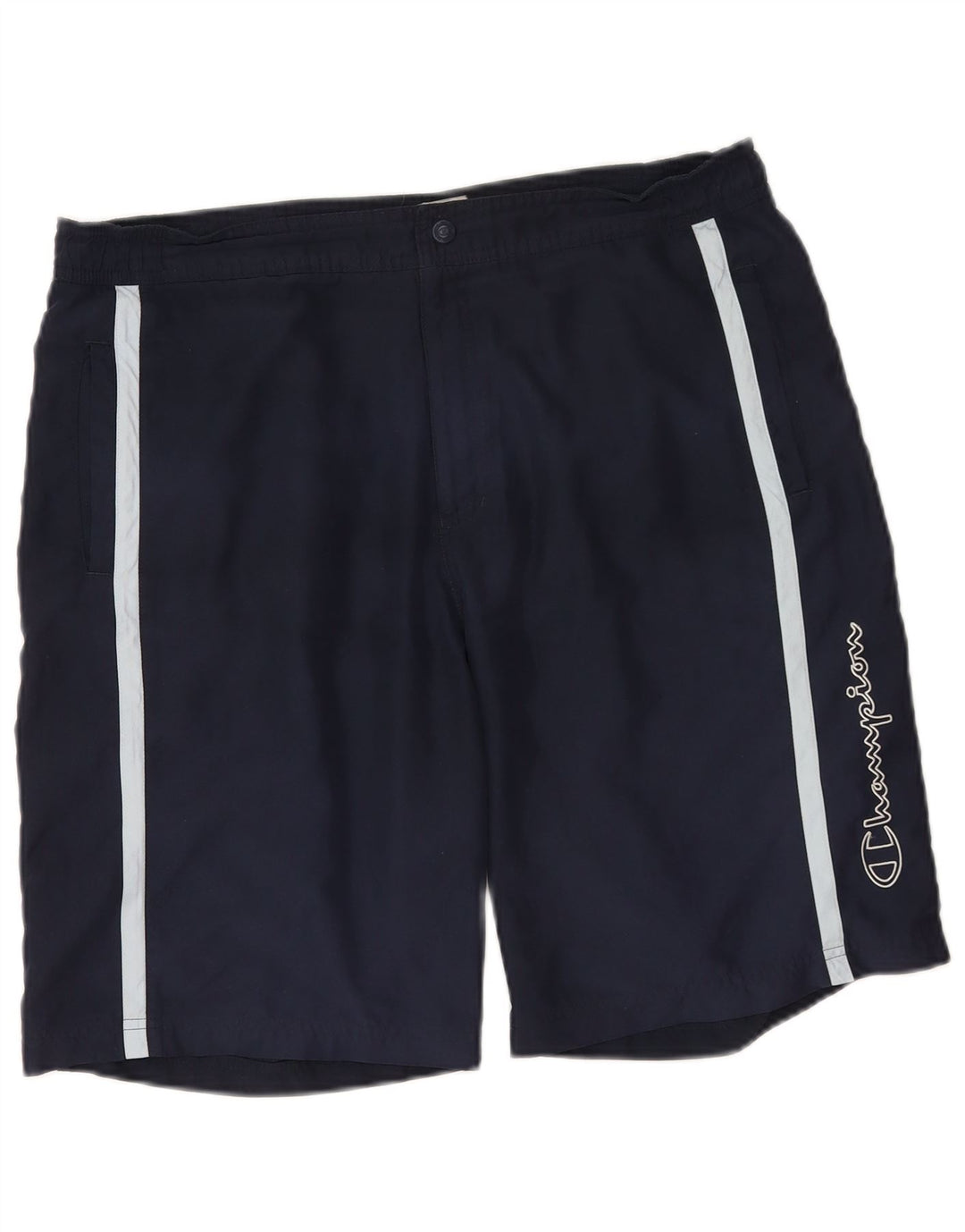 Ανδρικά γραφικά αθλητικά σορτς Champion XL Navy Blue Polyester