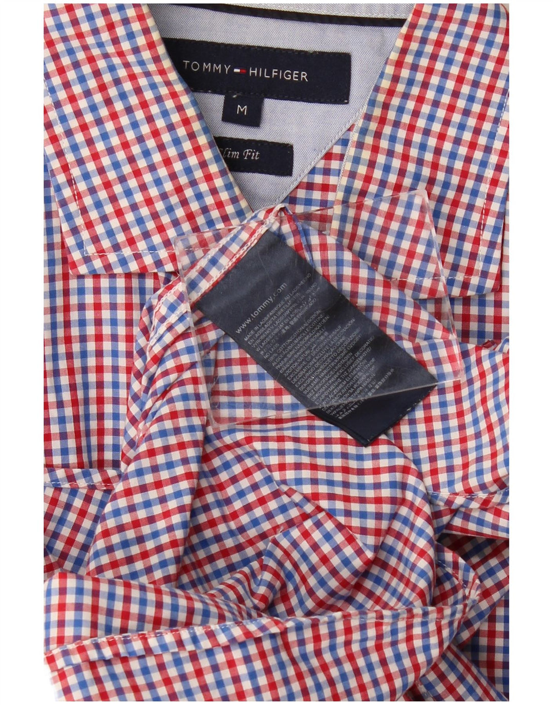 Ανδρικό πουκάμισο Tommy Hilfiger Slim Fit Medium πολύχρωμο βαμβακερό Gingham