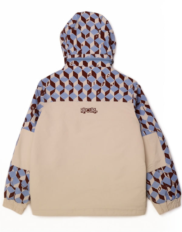Ανδρικό μπουφάν με κουκούλα Rip Curl UK 40 Large White Geometric Sports