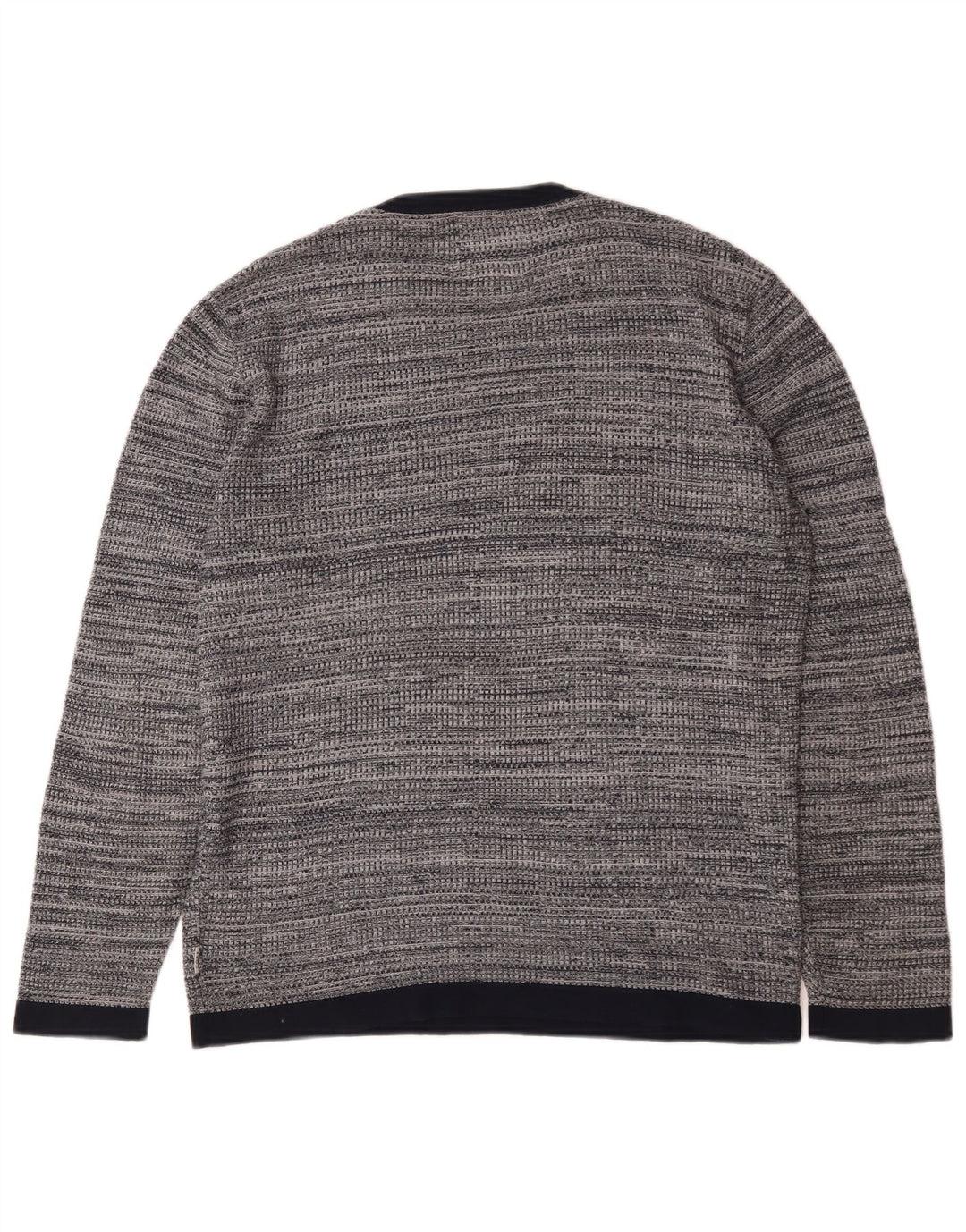 Jack & Jones Ανδρικό πουλόβερ με λαιμόκοψη μεσαίου γκρι βαμβακερό