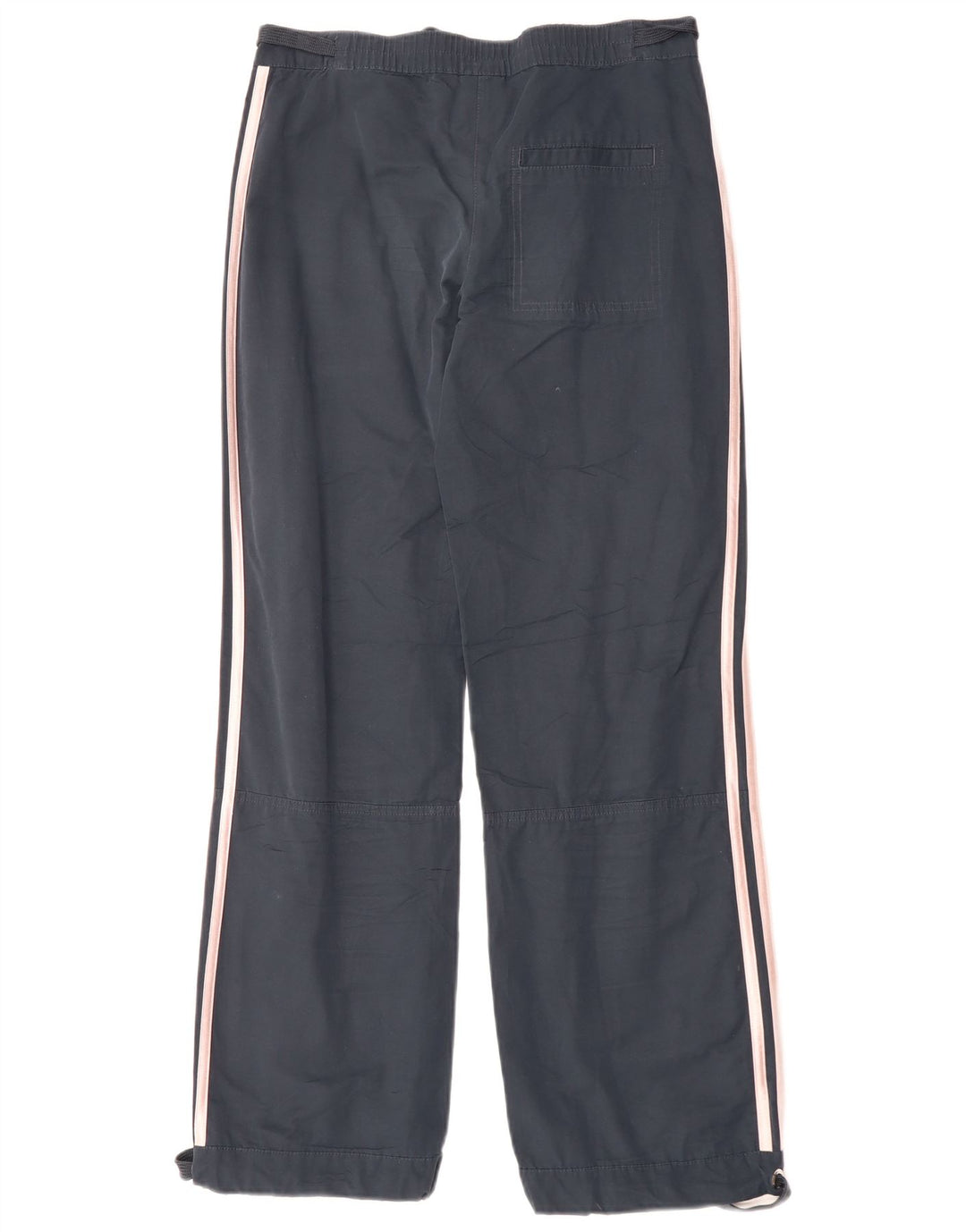 Γυναικείο ίσιο casual παντελόνι Adidas UK 8 Small W30 L30 Navy Blue Cotton