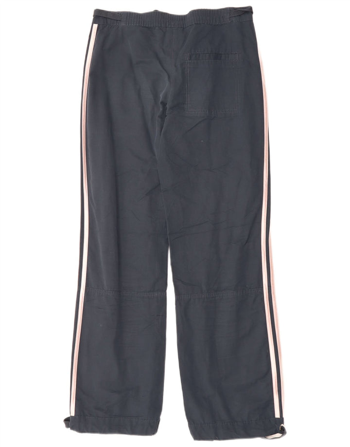 Γυναικείο ίσιο casual παντελόνι Adidas UK 8 Small W30 L30 Navy Blue Cotton
