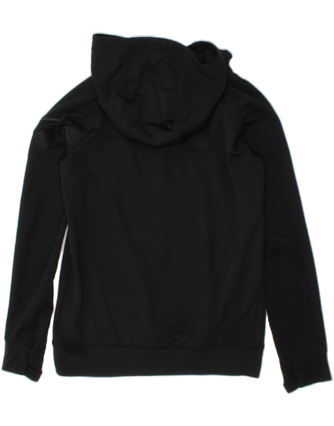 NIKE Boys Dri Fit Hoodie Jumper 8-9 Years Small Black Polyester Vintage Nike and Second-Hand Nike from Messina Hembry 