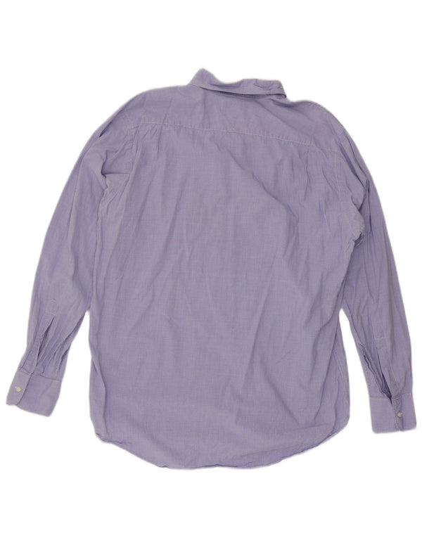Ανδρικό πουκάμισο Hackett XL Blue Gingham Cotton