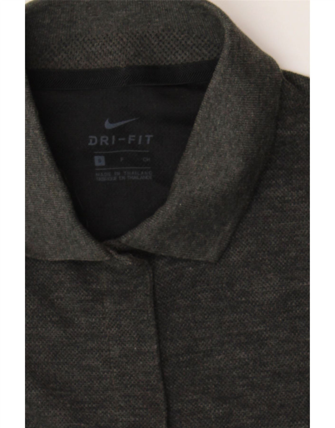 NIKE Womens Dri Fit Polo Dress UK 10 Small Grey Polyester Vintage Nike and Second-Hand Nike from Messina Hembry 