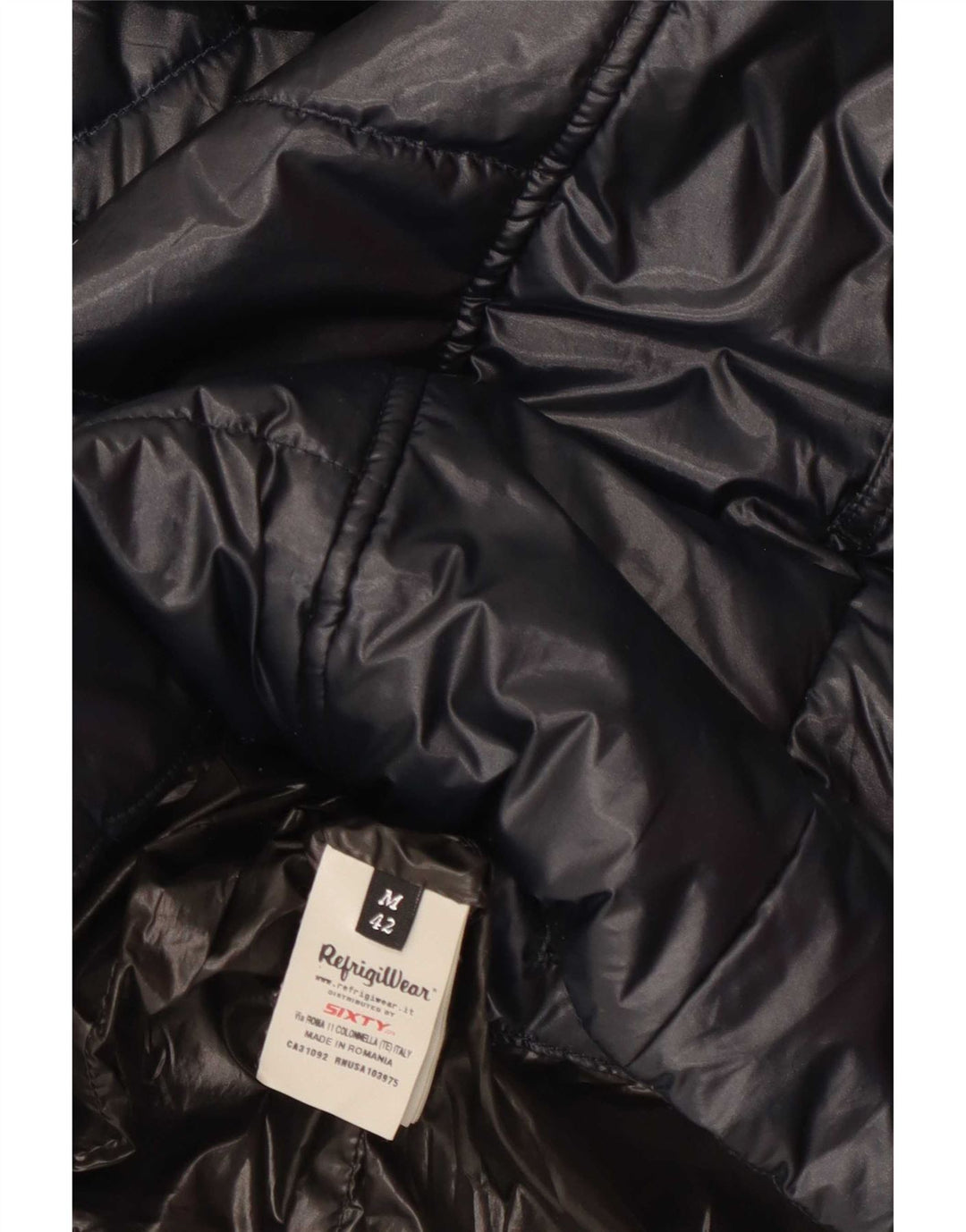 Refrigiwear Γυναικείο μπουφάν με κουκούλα με επένδυση UK 12 Medium Navy Blue Polyester