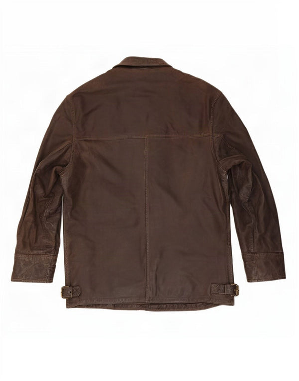 Vintage Ανδρικό Δερμάτινο Μπουφάν UK 36 Small Brown