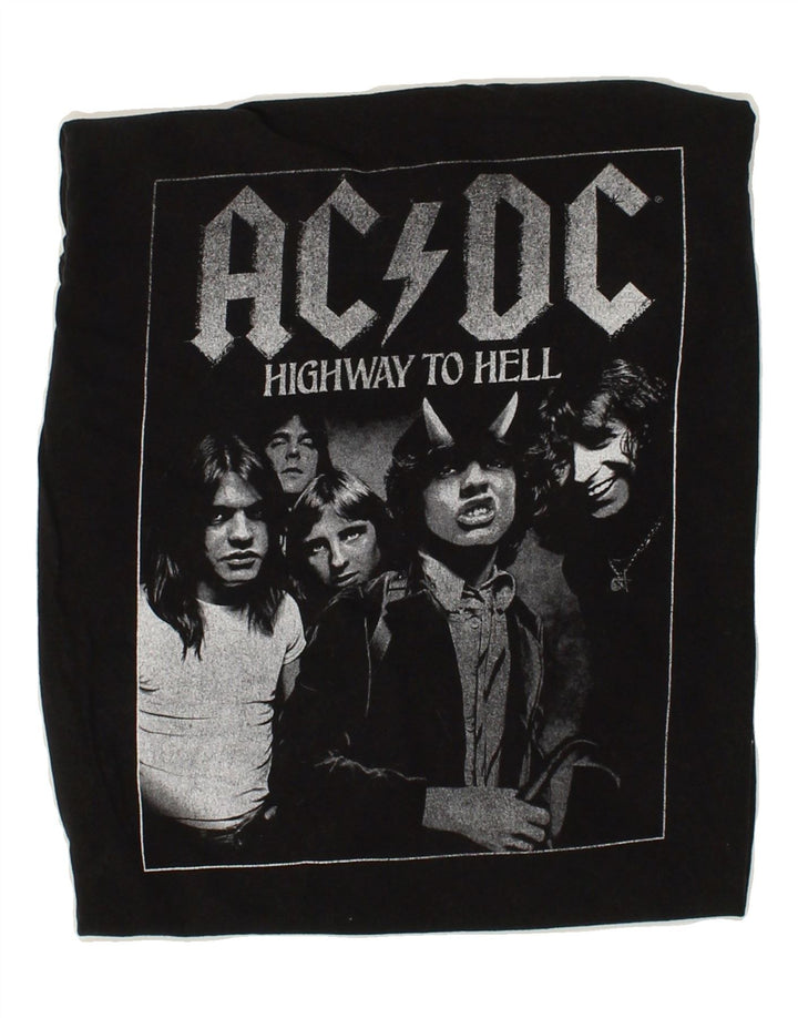 VINTAGE Mens AC DC Graphic T-Shirt Top Medium Black Cotton Vintage Vintage and Second-Hand Vintage from Messina Hembry 
