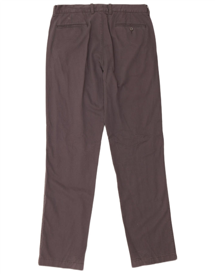 J. CREW Ανδρικό παντελόνι Chino ίσιο The Bleecker W34 L36 Γκρι βαμβακερό