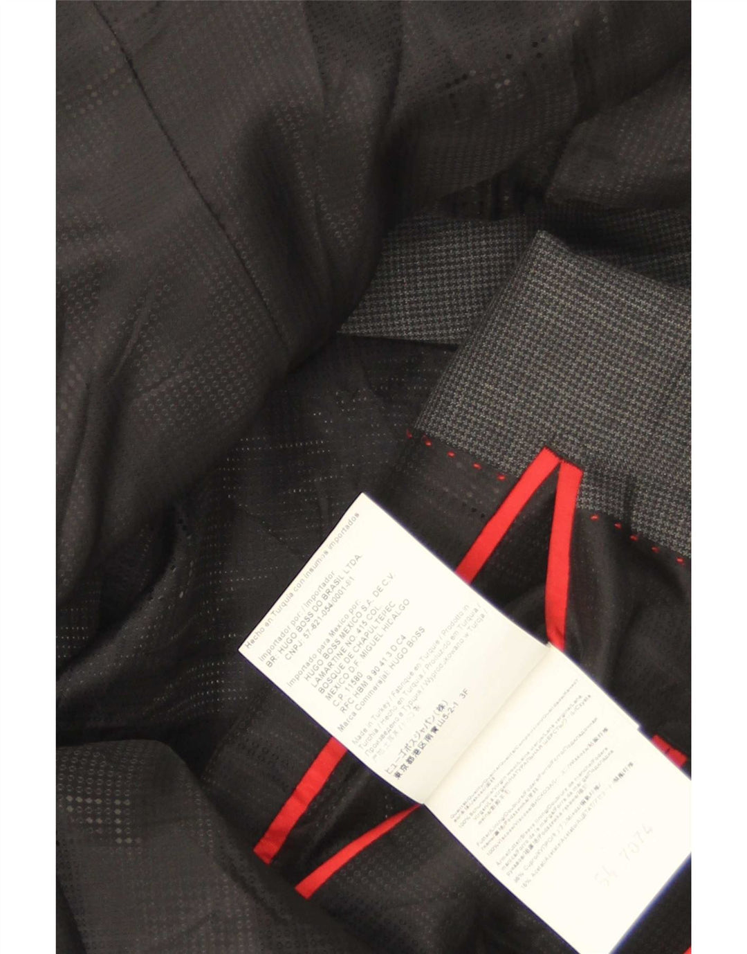 Ανδρικό σακάκι σακάκι Hugo Boss EU 54 2XL Grey Houndstooth