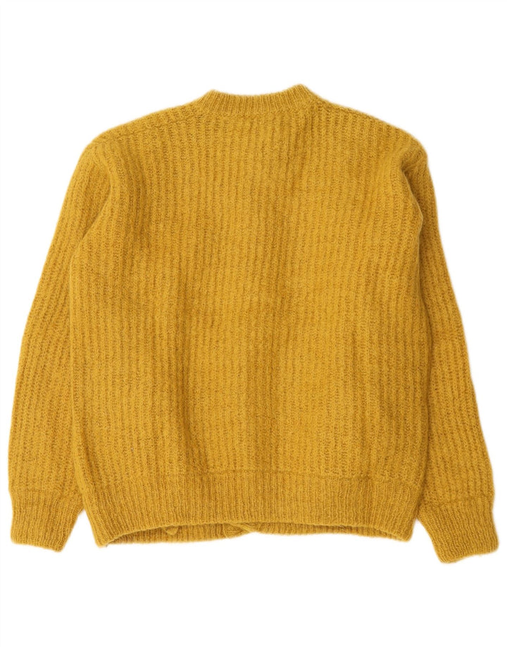 Γυναικείο πουλόβερ Benetton Cardigan UK 16 Large Yellow