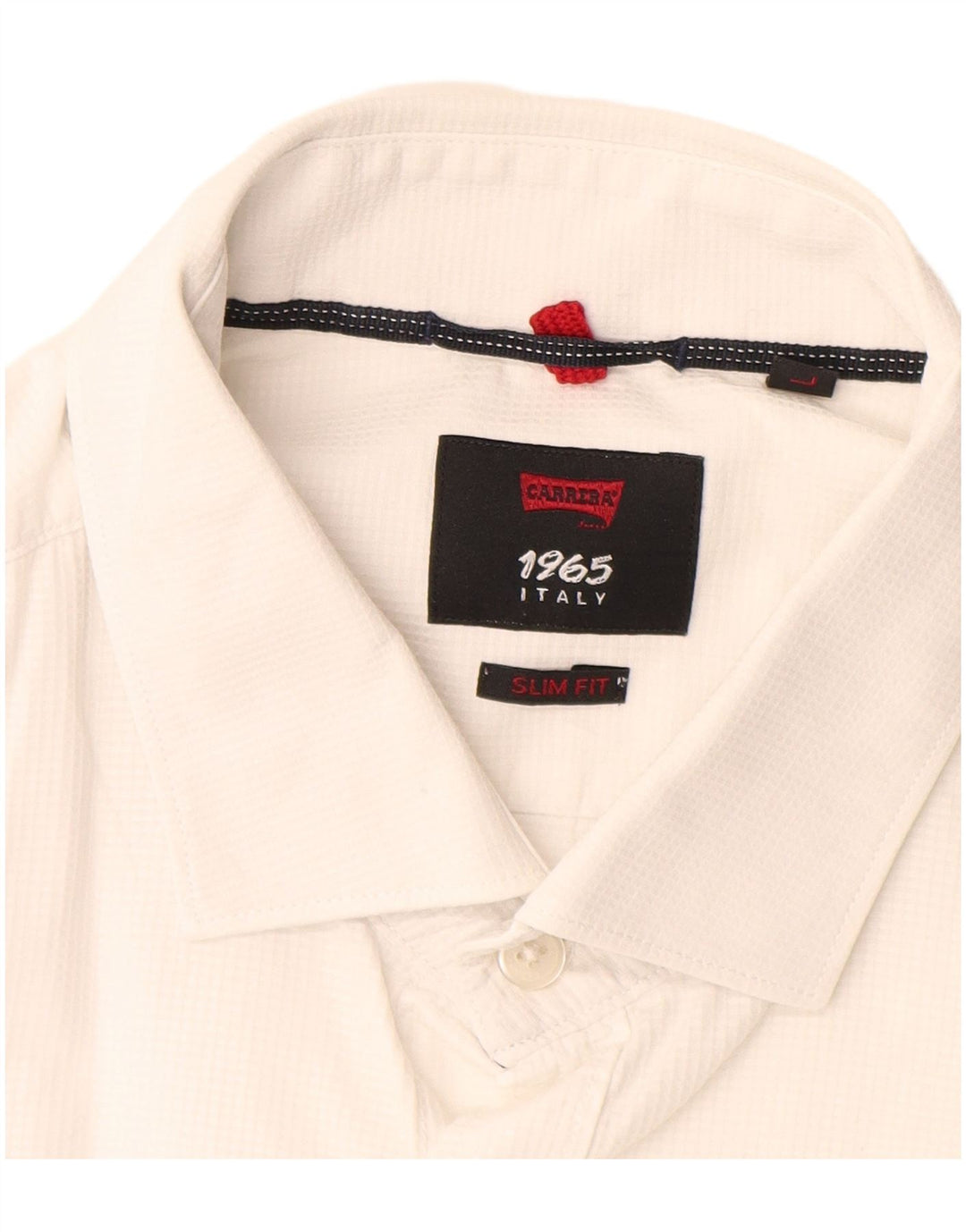 Ανδρικό πουκάμισο Carrera Slim Fit μεγάλο λευκό