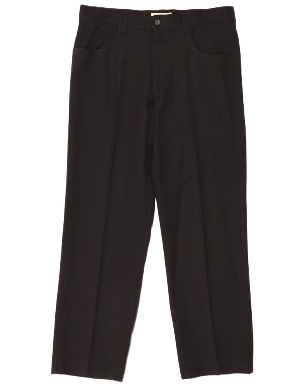 Armani Ανδρικό ίσιο Casual Παντελόνι IT 50 Large W35 L31 Μαύρο