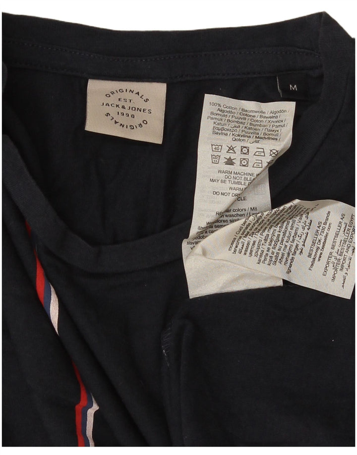 Jack & Jones Ανδρικό T-Shirt Top Βαμβακερό μεσαίο μπλε ναυτικό ριγέ