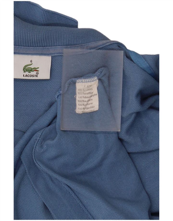 Ανδρικό πουκάμισο πόλο Lacoste Νούμερο 6 2XL Μπλε βαμβακερό