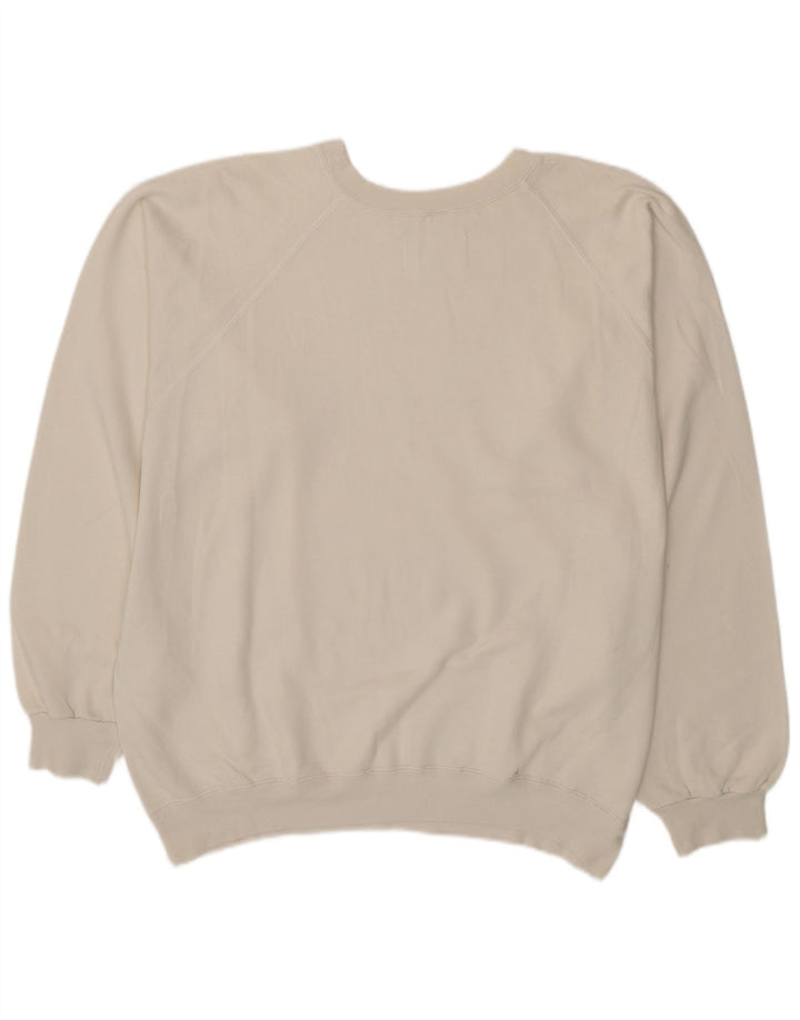 Ανδρικό γραφικό φούτερ Champion Jumper XL Λευκό βαμβακερό