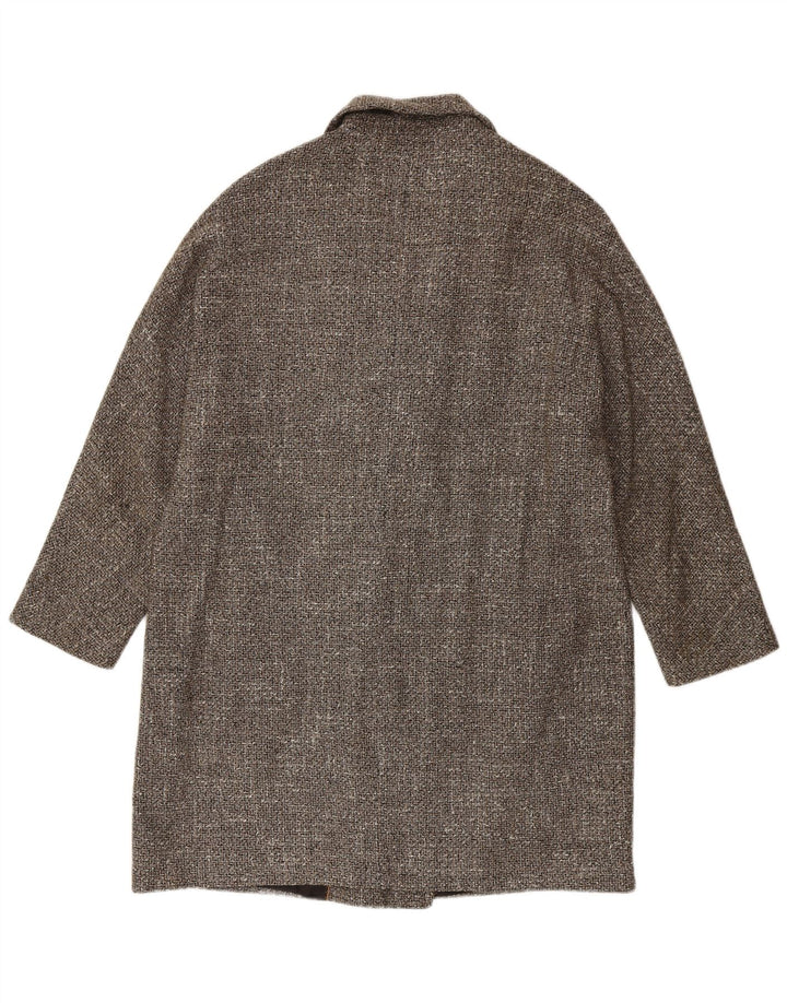 Massimo Dutti Γυναικείο παλτό με διπλό στήθος UK 16 μεγάλο γκρι ψαροκόκαλο