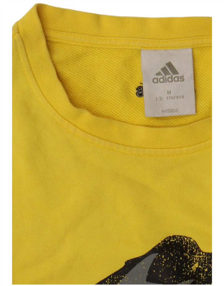 Ανδρικό γραφικό φούτερ Adidas Jumper Medium Yellow