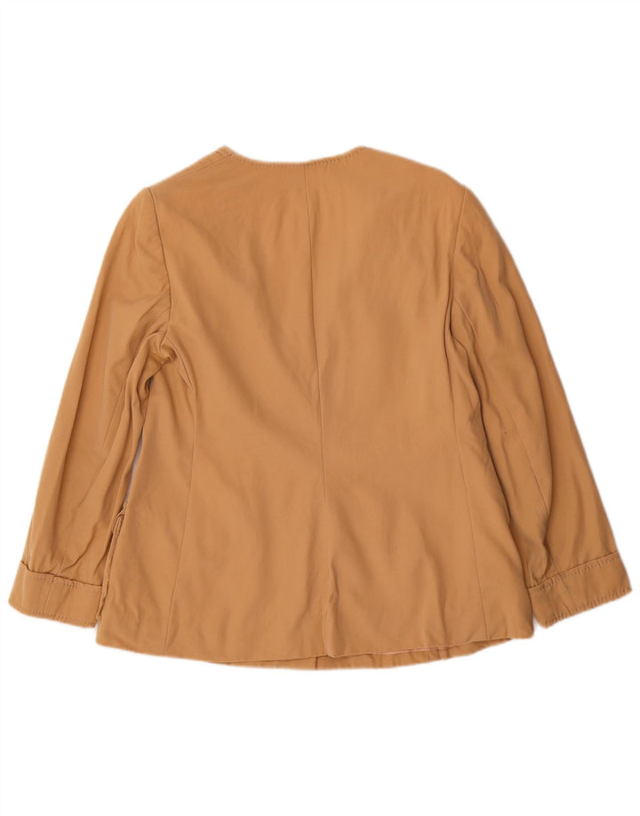 Louis Feraud Γυναικείο Μπουφάν σακάκι με 5 κουμπιά EU 48 2XL Μπεζ μαλλί