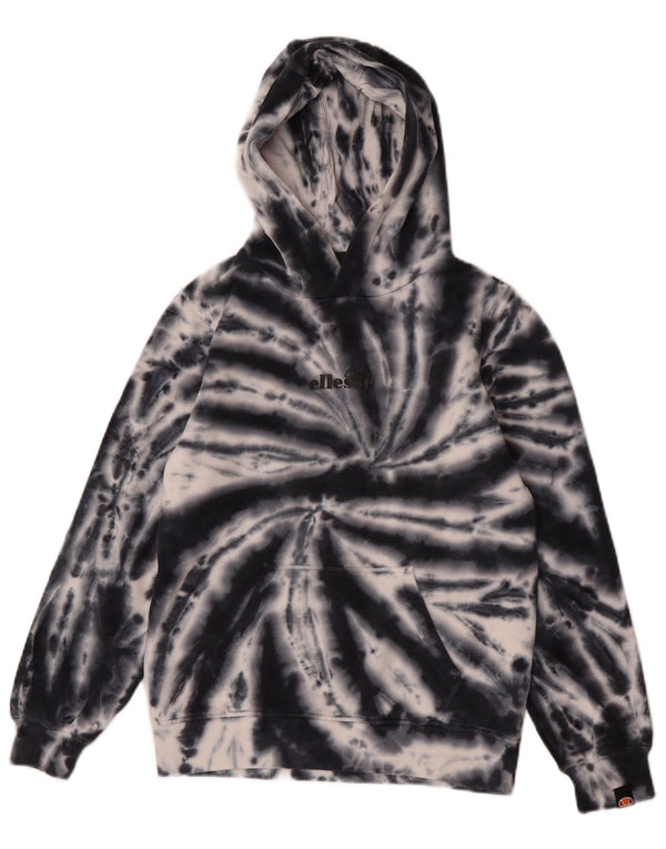 Ellesse Boys Graphic Hoodie Jumper 10-11 Years Navy Blue Tie Dye Cotton