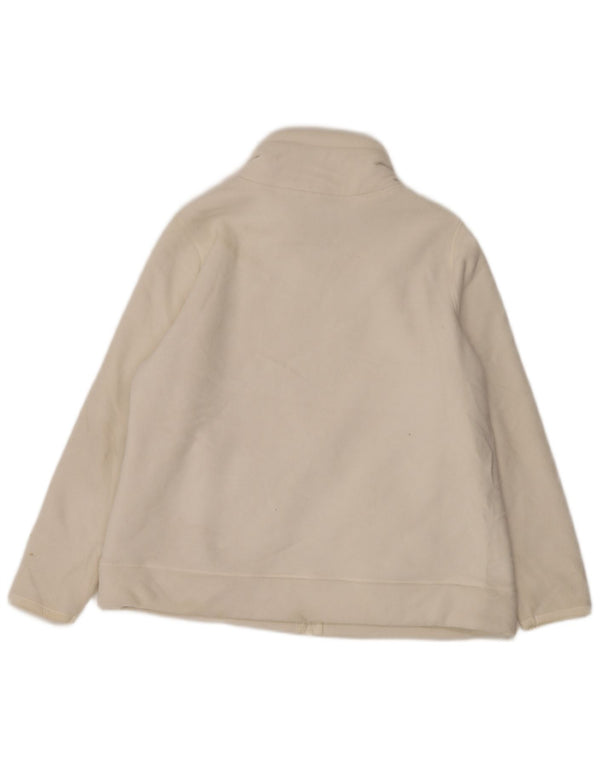 Marks & Spencer Γυναικείο Fleece Jacket UK 20 2XL Λευκό βαμβακερό
