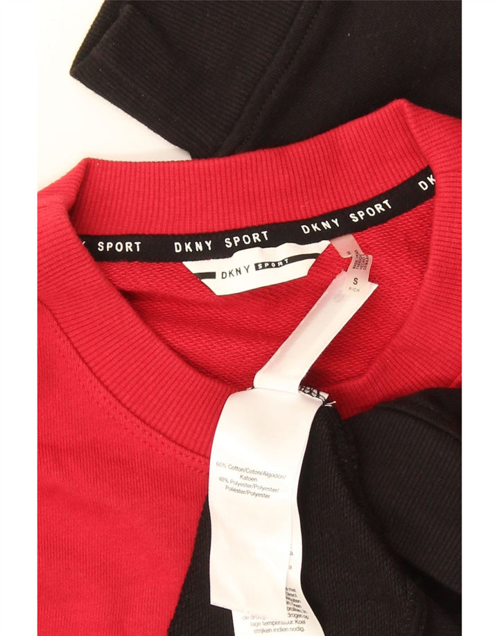 Γυναικείο γραφικό φούτερ Dkny Jumper UK 10 Μικρό πολύχρωμο μπλοκ χρώματος