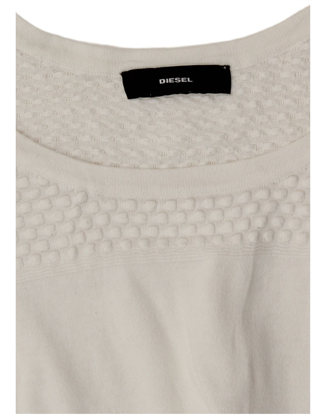 Diesel γυναικείο μπλουζάκι 3/4 μανίκι UK 12 Medium White