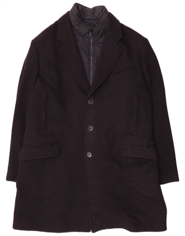 Ανδρικό πανωφόρι Fay UK 44 2XL Navy Blue Wool